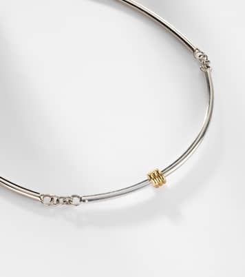 Helio Tria sterling silver and 18kt gold necklace | Spinelli Kilcollin