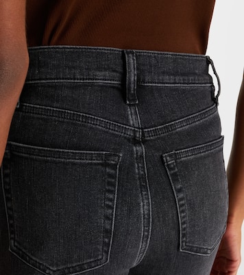 Le Sleek cropped high-rise straight jeans | Frame