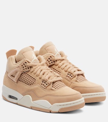 Air Jordan 4 Retro suede-trimmed sneakers | Nike