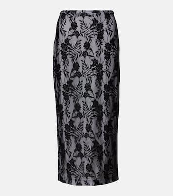 Lace midi skirt | Norma Kamali
