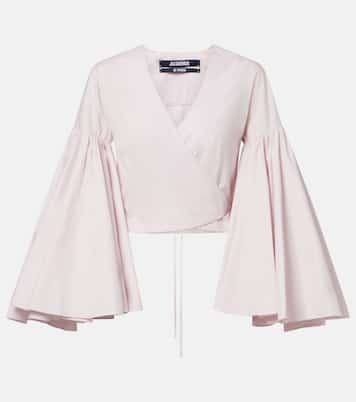 Paysan cotton poplin wrap top | Jacquemus