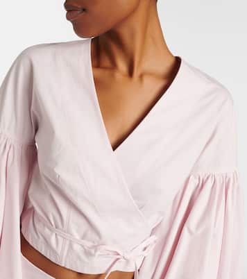 Paysan cotton poplin wrap top | Jacquemus
