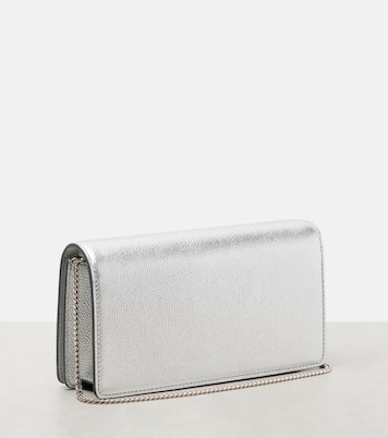 Clutch VLogo Mini aus Metallic-Leder | Valentino Garavani