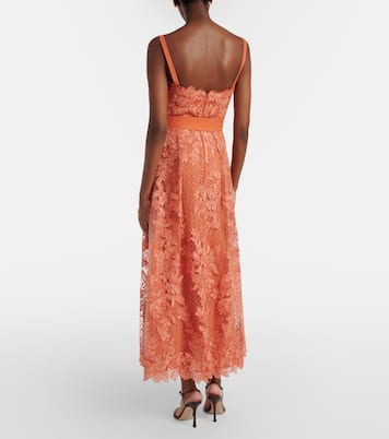 Embroidered lace and tulle cocktail dress | Elie Saab