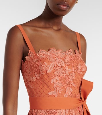 Embroidered lace and tulle cocktail dress | Elie Saab