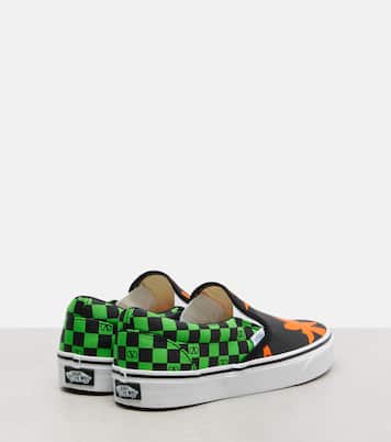 x Vans VLogo printed canvas slip-on sneakers | Valentino Garavani