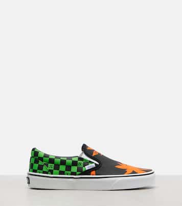 x Vans VLogo printed canvas slip-on sneakers | Valentino Garavani