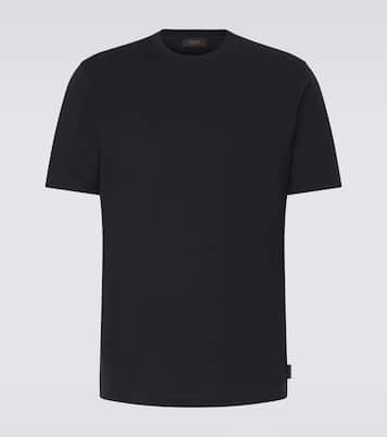 Cotton and silk jersey T-shirt | Slowear