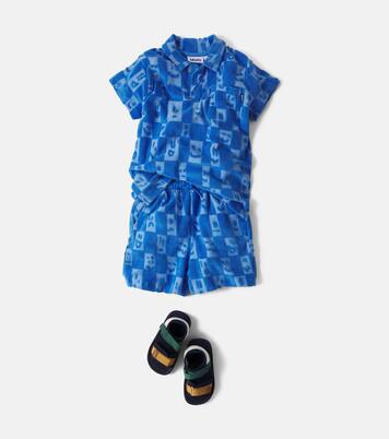 Shorts Abay de rizo en mezcla de algodón a cuadros | Molo