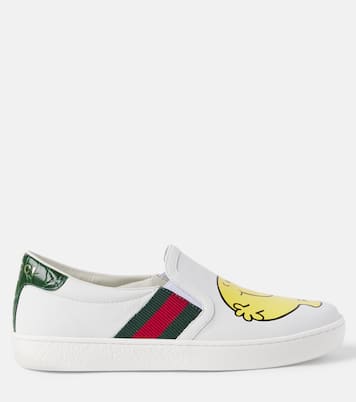 x Mr. Men Little Miss leather slip-on sneakers | Gucci Kids