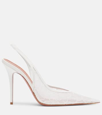 Anok lace slingback pumps | Amina Muaddi