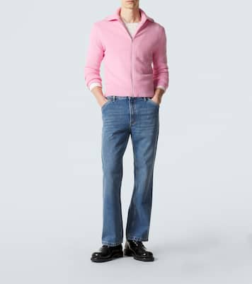 Wool-blend zip-up sweater | Jil Sander