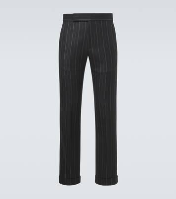 Striped wool straight pants | Tom Ford