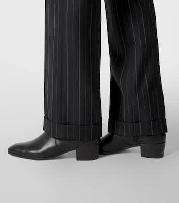 Striped wool straight pants | Tom Ford