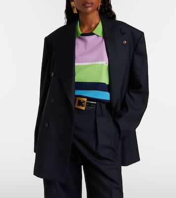 Oversize-Blazer aus Schurwolle | Versace