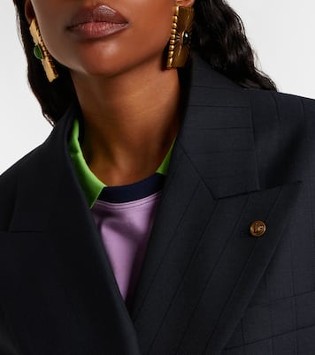 Oversize-Blazer aus Schurwolle | Versace