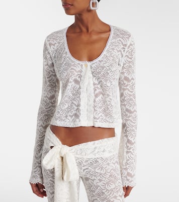 Cardigan Trista in pizzo trasparente | Bananhot