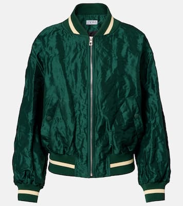 Double L taffeta bomber jacket | Loewe
