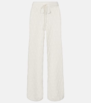 Fio pointelle cotton wide-leg pants | Faithfull