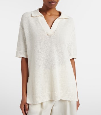 Rian大廓形棉质混纺Polo衫 | Joseph