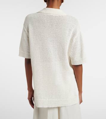 Rian大廓形棉质混纺Polo衫 | Joseph