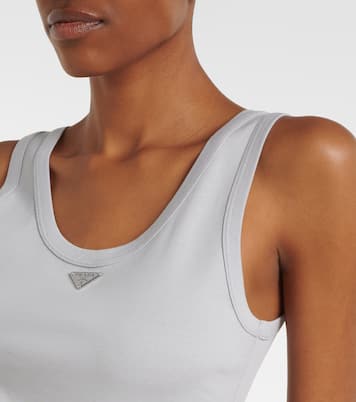 Tanktop aus Rippstrick | Prada