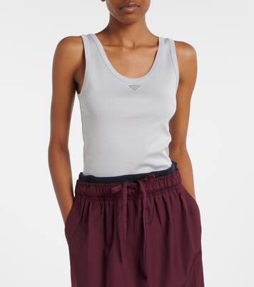 Tanktop aus Rippstrick | Prada