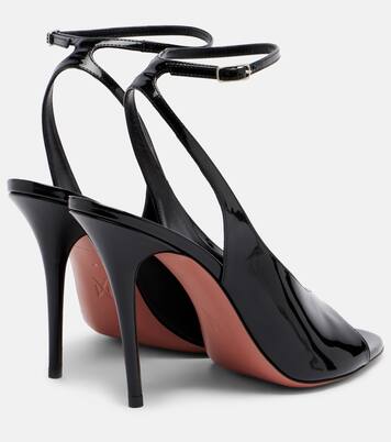 Anok patent leather slingback sandals | Amina Muaddi