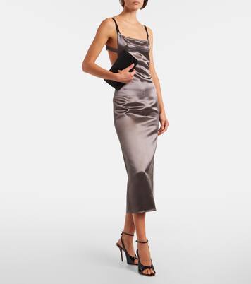 Anok patent leather slingback sandals | Amina Muaddi