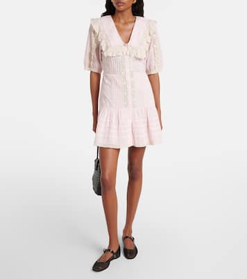 Robe Dove en coton à broderie | Rixo