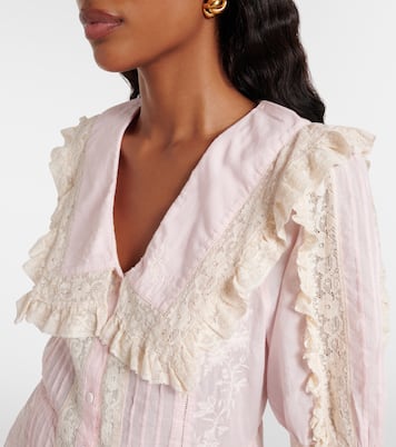 Robe Dove en coton à broderie | Rixo