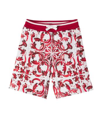 Printed cotton shorts | Dolce&Gabbana Kids