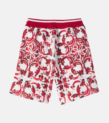 Printed cotton shorts | Dolce&Gabbana Kids