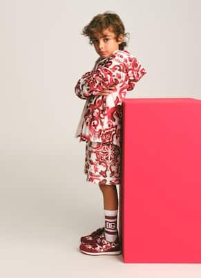 Short en coton imprimé | Dolce&Gabbana Kids