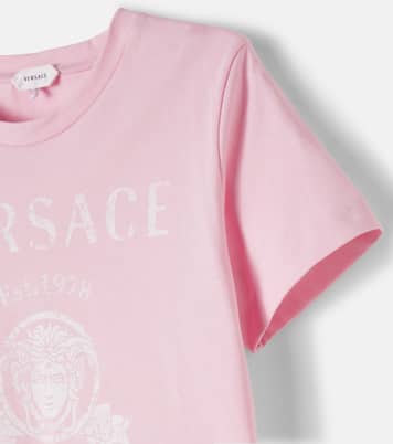 Medusa printed cotton jersey T-shirt  | Versace Kids