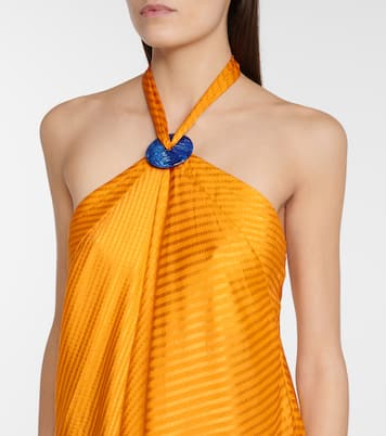 Maxikleid aus Seide | Galvan