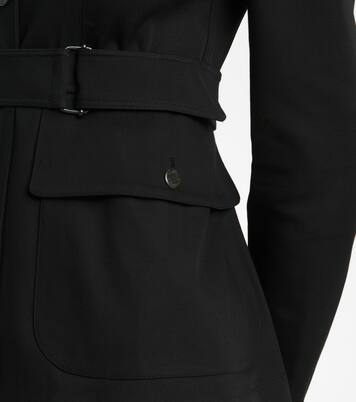 配腰带棉质华达呢夹克 | Alaïa