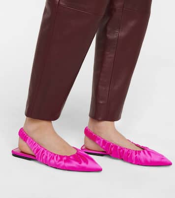 Roma satin slingback ballet flats | Khaite