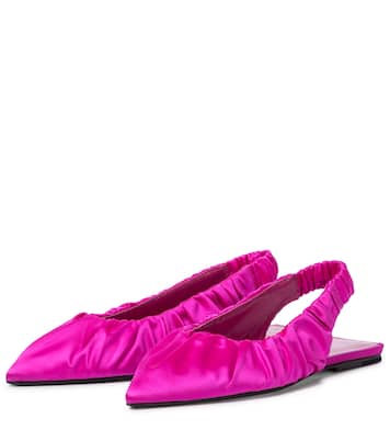 Roma satin slingback ballet flats | Khaite