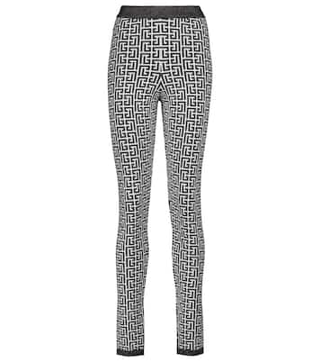 Leggings aus Jacquard-Strick | Balmain
