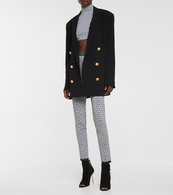 Leggings aus Jacquard-Strick | Balmain