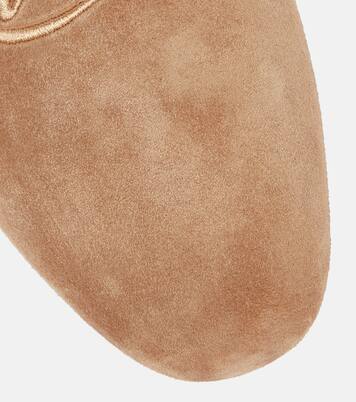 Navy Coolito Donna suede slippers | Christian Louboutin