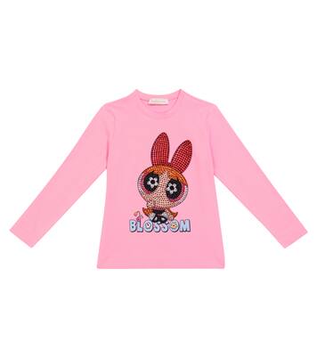 Powerpuff Girls embellished sweatshirt | Monnalisa