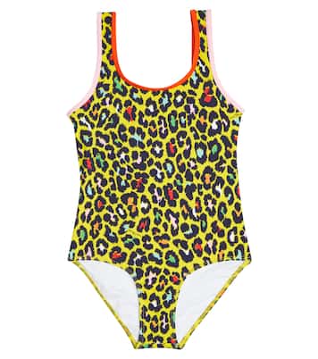 Leopard print logo swimsuit | Marc Jacobs Kids
