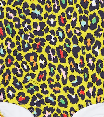 Leopard print logo swimsuit | Marc Jacobs Kids
