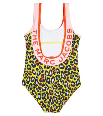 Leopard print logo swimsuit | Marc Jacobs Kids