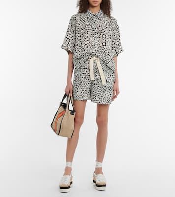 Bedruckte Shorts aus Baumwolle | Stella McCartney