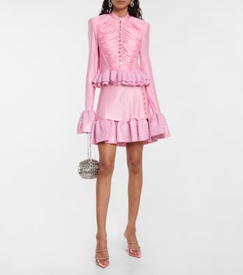 Minirock mit Pailletten | Rabanne