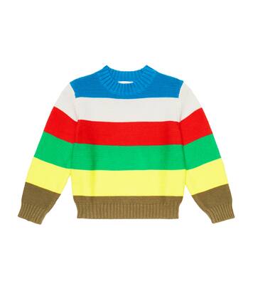 Striped cotton and wool sweater | Stella McCartney Kids