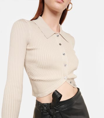 Sol ribbed-knit crop cardigan | Simkhai